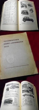 "Technisches DDAC-Jahrbuch 1933" Vehicletechnic 1933 (9843)